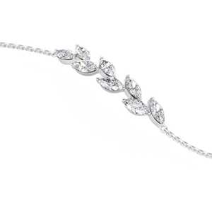 สร้อยข้อมือเพชรทรงเอเมอรัลด์คัทเงินแท้ - Product Image 2