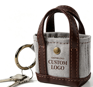 Mini sac fourre-tout multifonctionnel avec porte-clés, logo personnalisable, breloque de sac, ornement portable pour la décoration quotidienne des sacs - Product Image 1