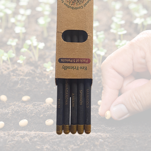 Crayon Plantable Personnalisé à Faible MOQ avec Logo Créatif Vert et Graines de Souci, Cadeaux Promotionnels Innovants pour Enfants - Product Image 6