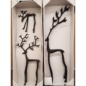 Statue de renne en aluminium métallique de qualité supérieure, décoration de Noël contemporaine de luxe pour la maison, vente en gros d'usine, réutilisable - Product Image 6