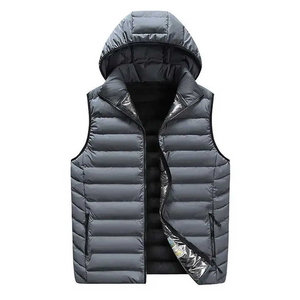 Gilets matelassés à capuche sans manches de qualité supérieure, personnalisables, avec rembourrage à bulles, pour hommes, veste d'hiver, gilet matelassé - Product Image 1