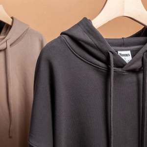 H5572 Fabricant de vêtements en gros – Sweats à capuche surdimensionnés personnalisés en mélanges de coton pour femmes et hommes grandes tailles - Product Image 3