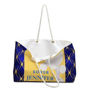Pretty Poodle Personalized Weekender Bag SGRHO Apparel Probate Gift Custom Travel <b>Tote</b> Gift Bag - Product Image 3