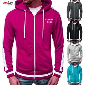 OEM Customizable Men's Slim Fit Sportswear <b>Hoodies</b> High Quality Embossed Puff Printing <b>Zipper</b> Different Styles for Autumn Season - Product Image 6