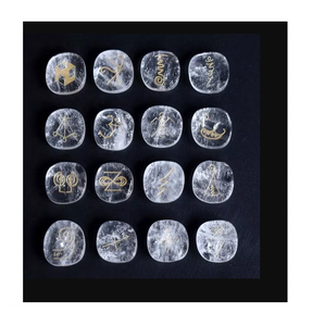 Piedra de Palma con forma de cuarzo de cristal Karuna de alta calidad, juego de Karuna de 16 piezas, piedras preciosas de cristal curativo natural, juego de Karuna al por mayor - Product Image 2