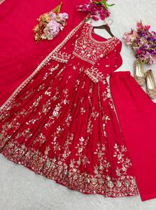 ชุดสัลวาร์ คามีซ แบบทันสมัย ยาวคลุมเท้า แห้งเร็ว สำหรับผู้หญิง พร้อมผ้าคลุมไหล่ - Product Image 5