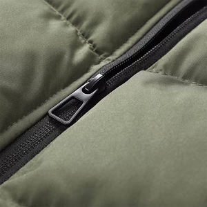 Gilet d'hiver coupe-vent pour homme, service OEM, avec fermeture éclair, deux poches, pour activités de plein air. - Product Image 4