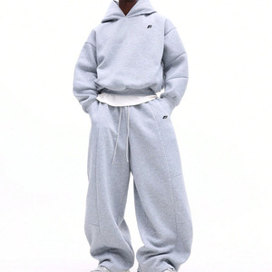 Conjuntos de Sudadera con Capucha y Pantalones Deportivos Personalizados Unisex, Estilo Casual Urbano, Forro Polar, Proveedor OEM ODM - Product Image 1