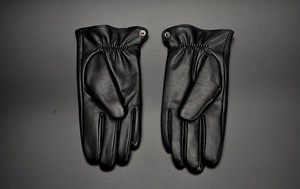 Leather Gloves Wrist Length <b>Thermal</b> Unlined Plain Style Winter Warmth Daily Use - Product Image 5