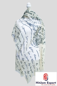 Luxury Signature Custom Printed Square Scarf Manufacturer <b>Silk</b> Feel <b>Head</b> <b>Wrap</b> Shawl OEM ODM Private Label Textile Factory India - Product Image 2