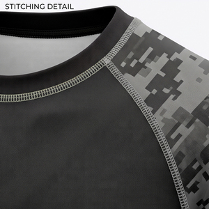 Factory Price Unisex Short Sleeve Rash Guard UPF 50+ Quick Dry <b>Compression</b> Shirt Sublimation Martial Arts BJJ Surf Jersey 100% - Product Image 6