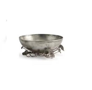 Casting Aluminium Flower Design <b>Stand</b> Modern Handmade Metal Bowl Polished Finish Eco Friendly Party <b>Food</b> Serving Dish Gifting - Product Image 2