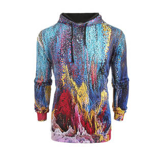 เสื้อฮู้ดผู้ชาย พิมพ์ลายแบบซับลิเมชั่น สีสันสดใส ทรงปกติ สวมใส่สบาย แขนยาว ผ้าถักขนแกะ เป็นมิตรกับสิ่งแวดล้อม ระบายอากาศได้ดี มีกระเป๋า - Product Image 1