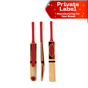 Bate de críquet de sauce inglés personalizado, mango corto, para torneos de pelota dura, grado 2, ligero, profesional - Product Image 1