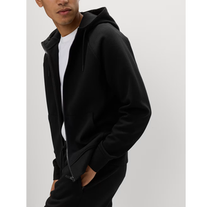 Sweat-shirt à capuche sportif pour homme, léger, décontracté, à manches longues, 100 % coton, sans doublure, vente en gros - Product Image 2