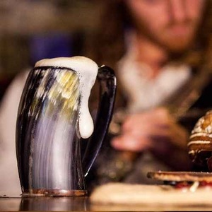 100% Natural Drinking Horn Mug For Party High Quality & Funny Christmas Mug Customised Horn Mug For Home Hotel And Restaurant - Product Image 1