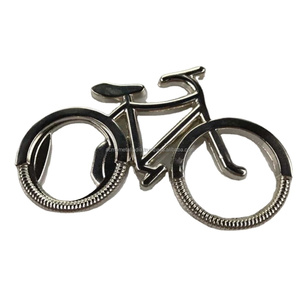 Juego de 3 abrebotellas de diseño de bicicleta único de acero inoxidable perfecto para herramientas de apertura de cerveza montadas en la pared y accesorios de barra - Product Image 1