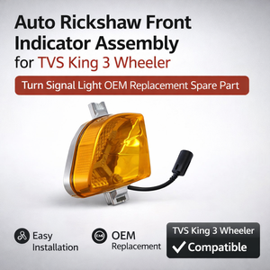 Conjunto de Indicadores Delanteros para Auto Rickshaw TVS King de 3 Ruedas |   Luz de Señalización de Giro, Repuesto OEM - Product Image 2
