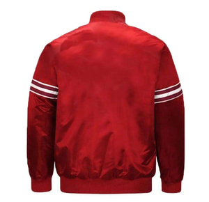 Veste universitaire tendance pour femme, fabriquée en usine, en satin doux, à séchage rapide, avec doublure et col montant - Product Image 3
