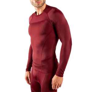 Camiseta de Compresión para Hombre, Ropa Deportiva para Gimnasio, Sin Costuras, Color Sólido, Nueva Llegada - Product Image 5