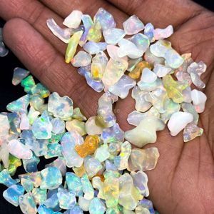 Opales brutes éthiopiennes de grande taille 10-16MM, opales brutes en gros, opales de Welo, opales éclatantes, opales blanches polies - Product Image 3