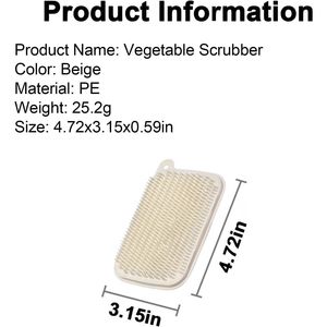 2 PCS Soft Bristle <b>Vegetable</b> Cleaning <b>Brushes</b> for Potato/Carrots for Scrubbing Fruits and <b>Vegetables</b> - Product Image 3