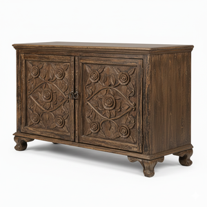 Oferta Especial: Aparador o Mueble de Comedor de Madera Maciza Tallada a Mano con Diseño de Rosas Ravish, Disponible a Precio de Fábrica - Product Image 4