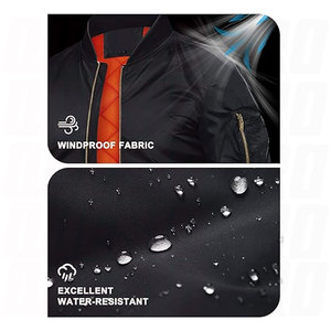 เสื้อแจ็คเก็ตบอมเบอร์ผู้ชายสำหรับฤดูใบไม้ร่วงและฤดูหนาว  กันลม อุ่นสบาย มีซิปเต็มตัว  บุนวมอย่างดี  ใส่สบายในชีวิตประจำวันและมีสไตล์แบบคนเมือง - Product Image 3