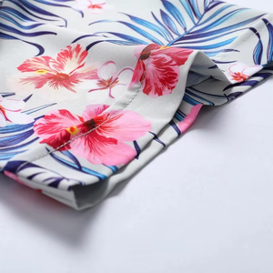 Chemise hawaïenne florale pour homme, été, plage, vacances tropicales, manches courtes, chemise de créateur pour homme - Product Image 2