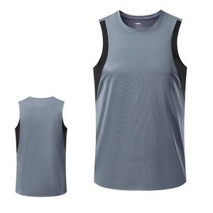 Vente en gros de débardeurs pour hommes en maille personnalisée, décontractés, 100% polyester, respirants et à séchage rapide - Product Image 4