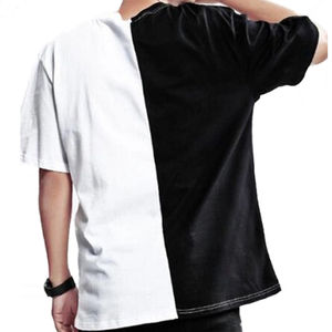 Camiseta Urbana de Corte Cuadrado, 100% Algodón Grueso, Duradera, de Alta Calidad, Estilo Minimalista Básico - Product Image 1