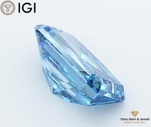 Diamante Cultivado en Laboratorio de 3.00 Quilates, Color Azul Intenso, Claridad VS1, Corte Radiante, con Certificado IGI, Perfecto para Piezas Personalizadas - Product Image 4