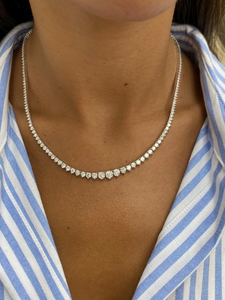 Collier en moissanite taille poire étincelante pour femme, bijoux fins, alternative au diamant - Product Image 2