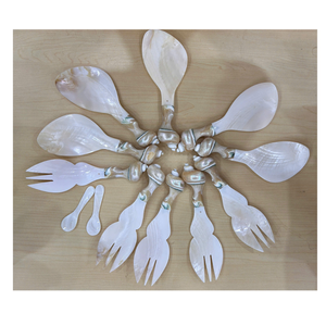 Vietnam Premium Mother of Pearl <b>Spoon</b> Handmade Seashell Tableware Caviar <b>Serving</b> <b>Spoon</b> Bulk Distribution - Product Image 5