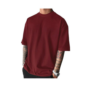 T-shirts personnalisés de haute qualité, qualité luxe, 100% coton, séchage rapide, vente en gros, poids lourd, grandes tailles, t-shirts pour hommes - Product Image 5