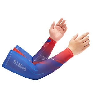 Mangas de compresión acanaladas con tela refrescante, protección UV, ligeras y elásticas, perfectas para correr, ciclismo y entrenamiento físico. - Product Image 3