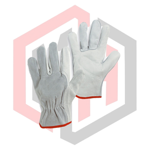 Guante de Trabajo Completo Personalizable de Piel Dividida con Dorso Antideslizante, Resistente a Desgarros, Transpirable, Sin Silicona, Anticorte y Antiestático para Conductor - Product Image 1