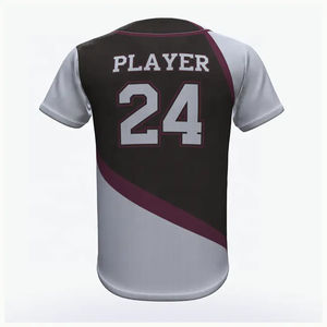 Uniformes de Béisbol Personalizados OEM, Transpirables, Tallas Grandes, Logotipo Personalizado Impreso al por Mayor, Ropa Deportiva Atlética 100% Poliéster - Product Image 6