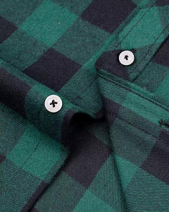 Camisa de franela para hombre hecha a medida, cosida, personalizada, informal, antiarrugas, transpirable y cómoda para adultos. - Product Image 4