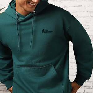 Sudaderas con Capucha de Punto Sólido, Estilo Urbano, Talla Grande, 100% Algodón, Transpirables, Perfectas para Ropa Urbana, Uso Diario, Cómodas - Product Image 5