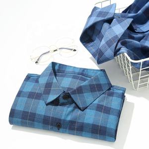 Camisa de Vestir de Popelina a Rayas Azules para Hombre, Manga Larga, Cuello Clásico, Formal, con Botones, de Poliéster/Algodón, Tejido Antiarrugas para Primavera - Product Image 6