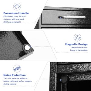 Système de rangement de courrier moderne pour la maison, durable, antirouille, organisation de la poste en vrac - Product Image 6