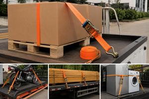 Correa de Amarre de Poliéster de Alta Tenacidad de 38 mm con Ganchos Dobles en J, 10 m, 1500 kg, Suministro Directo de Fábrica, Venta al Por Mayor - Product Image 2