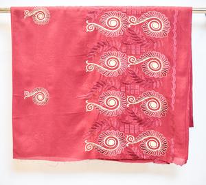 Pañuelo Elegante de Moda para Mujer, Grande, Largo, de Algodón Voile con Bordado Multicolor y Pedrería, Suave, Ligero, Transpirable y Estilizado - Product Image 5