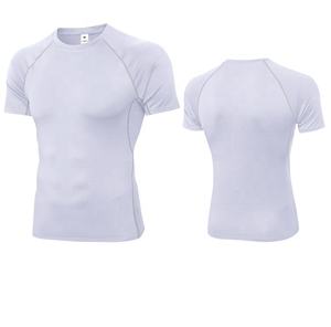 T-shirt de sport pour homme, course à pied, logo personnalisé, haute qualité, col rond, grande taille, écologique, séchage rapide, coupe ample - Product Image 5
