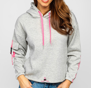 Vintage Winter Heavy Weight 400GSM Boxy Fit Custom Screen Printed Logo Streetwear women <b>Crop</b> <b>top</b> hoodies - Product Image 6