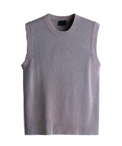 Men's Crew Neck Sleeveless Cotton Knit Sweater <b>Vest</b> Pullover <b>Vest</b> for Autumn Winter High Quality Breathable Custom - Product Image 4