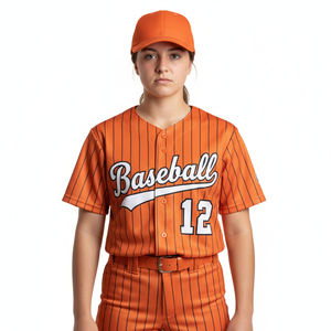 Uniforme Deportivo de Béisbol al por Mayor de Alta Calidad, Impreso y Sublimado, 100% Poliéster, de Secado Rápido y Transpirable, Camiseta y Pantalón - Product Image 5