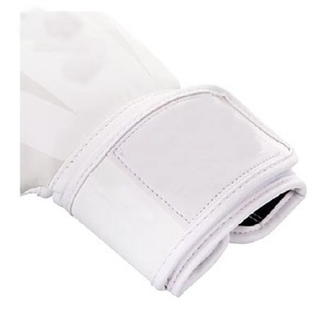 Guantes de Boxeo Blancos para Hombres Adultos, Guantes de Entrenamiento de Cuero con Correa de Muñeca Ajustable con Velcro - Product Image 5