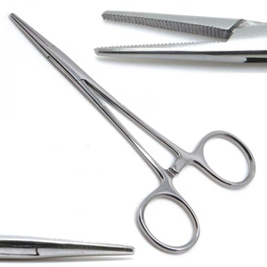 Pinces hémostatiques manuelles en acier inoxydable pour chirurgie hospitalière, précision fine, réutilisables, ensemble d'instruments médicaux de haute qualité, classe I - Product Image 2